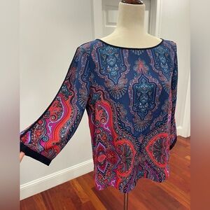 Adrianna Papell 3/4 Sleeve Blouse